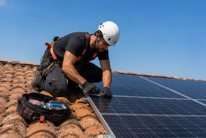 Maintenance et monitoring de panneaux solaires à Massérac